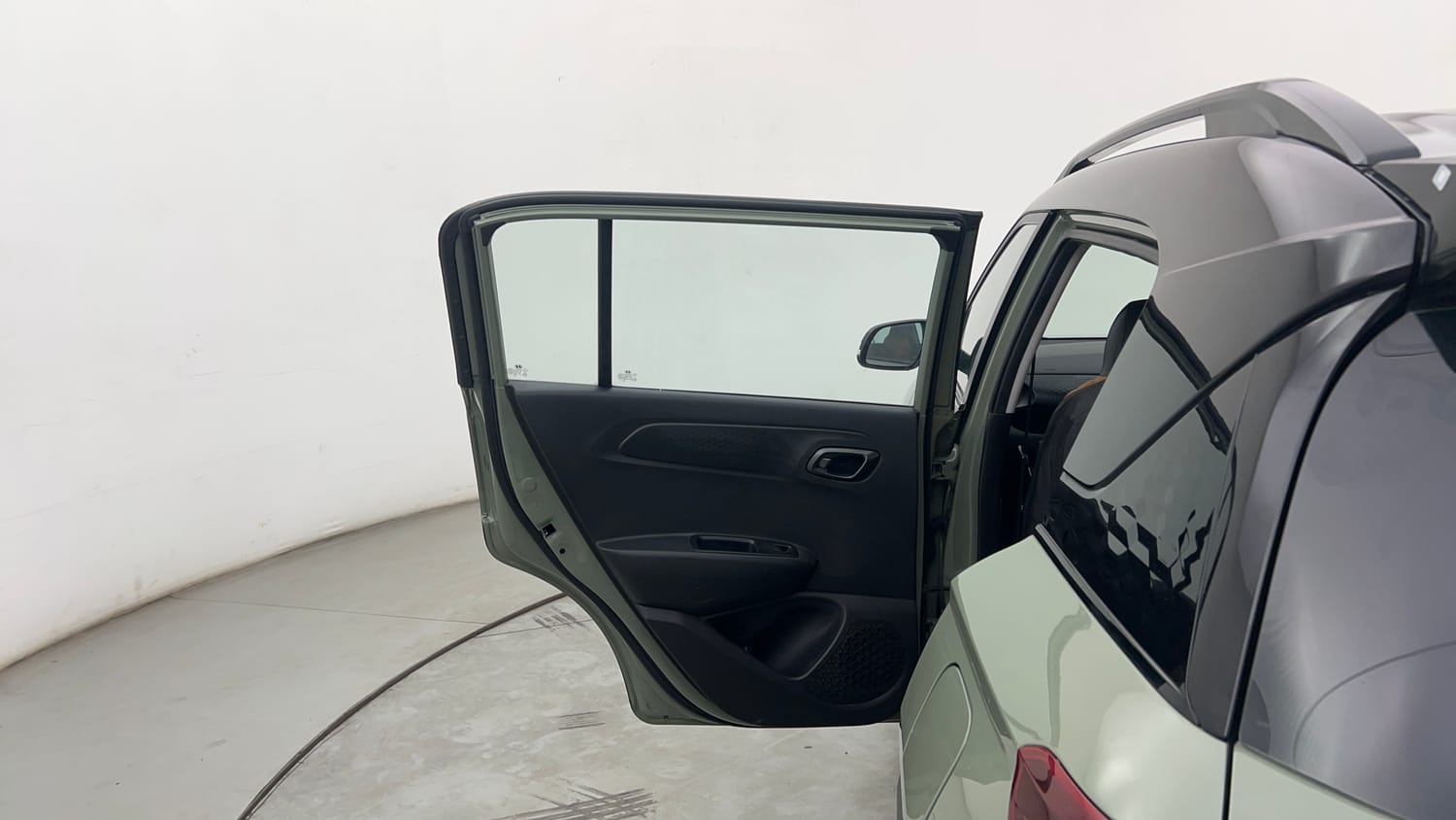 Used 2023 Hyundai Exter SX (O) Connect 1.2 MT Dual Tone Petrol Manual interior LEFT REAR DOOR OPEN VIEW