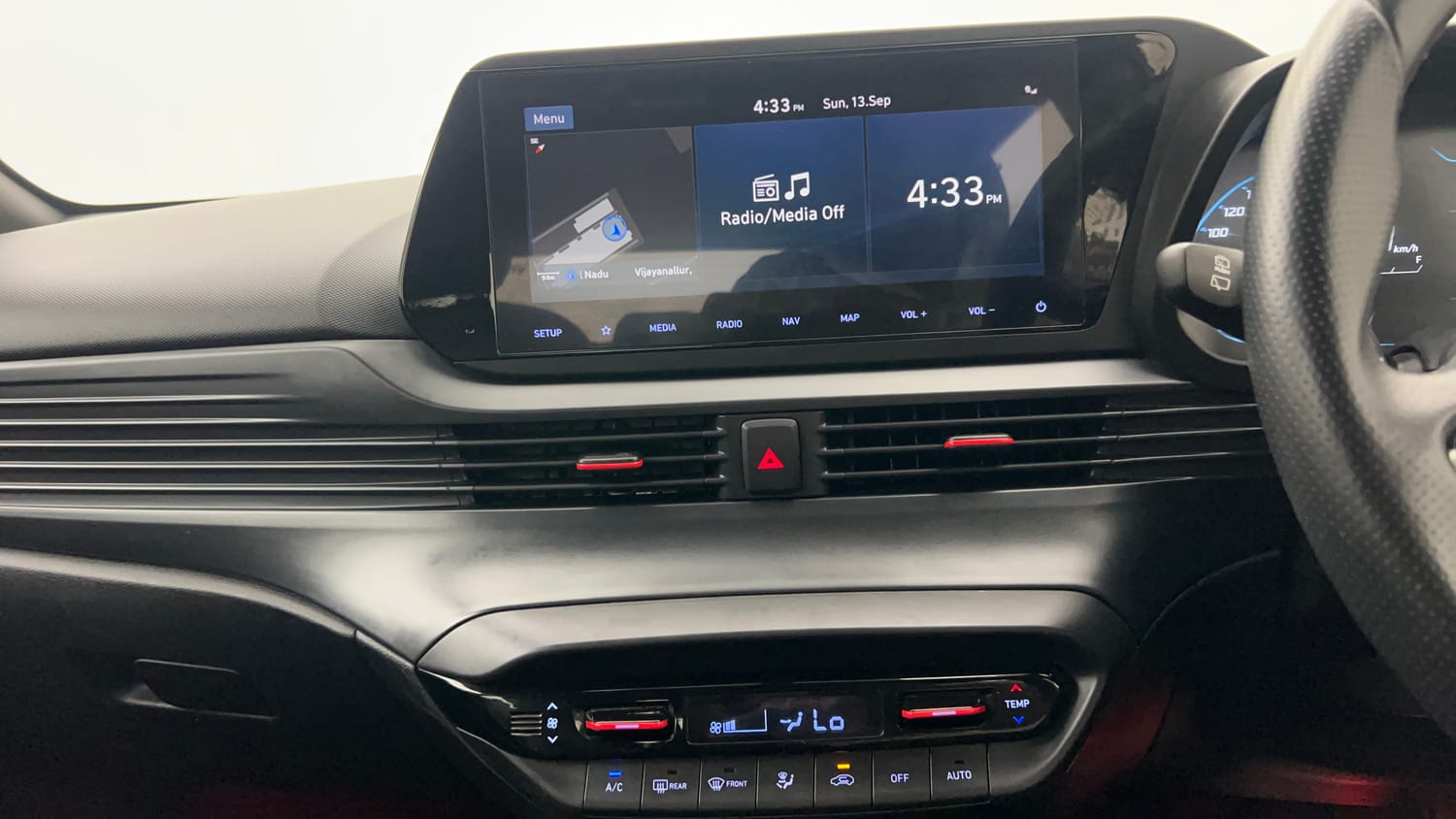 Used 2023 Hyundai i20 N Line N8 1.0 Turbo DCT Petrol Automatic interior MUSIC SYSTEM & AC CONTROL VIEW