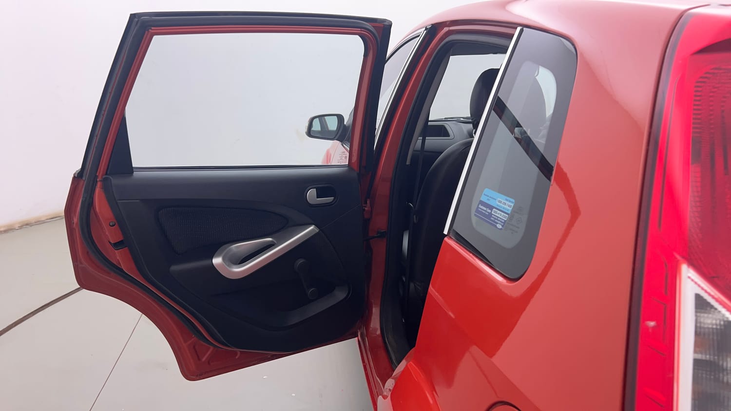 Used 2015 Ford Figo Duratec Petrol ZXI 1.2 Petrol Manual interior LEFT REAR DOOR OPEN VIEW