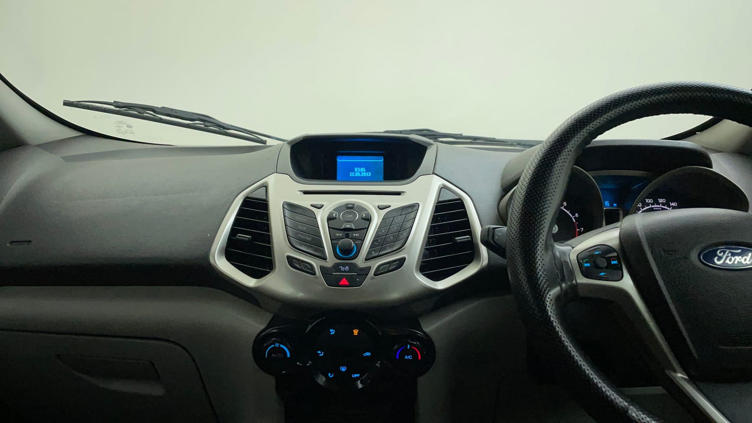 Used 2013 Ford EcoSport Titanium 1.5 Ti-VCT Petrol Manual interior MUSIC SYSTEM & AC CONTROL VIEW