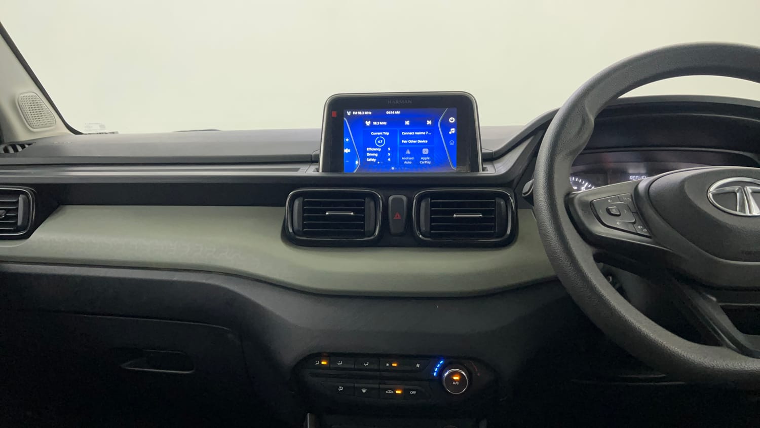 Used 2022 Tata Punch Adventure Rhythm Pack MT Petrol Manual interior MUSIC SYSTEM & AC CONTROL VIEW