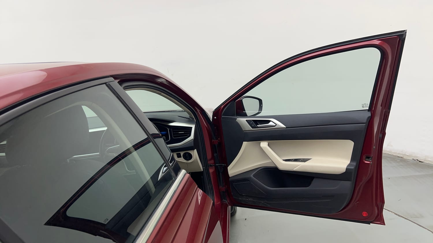 Used 2023 Volkswagen Virtus Topline 1.0 TSI MT Petrol Manual interior RIGHT FRONT DOOR OPEN VIEW