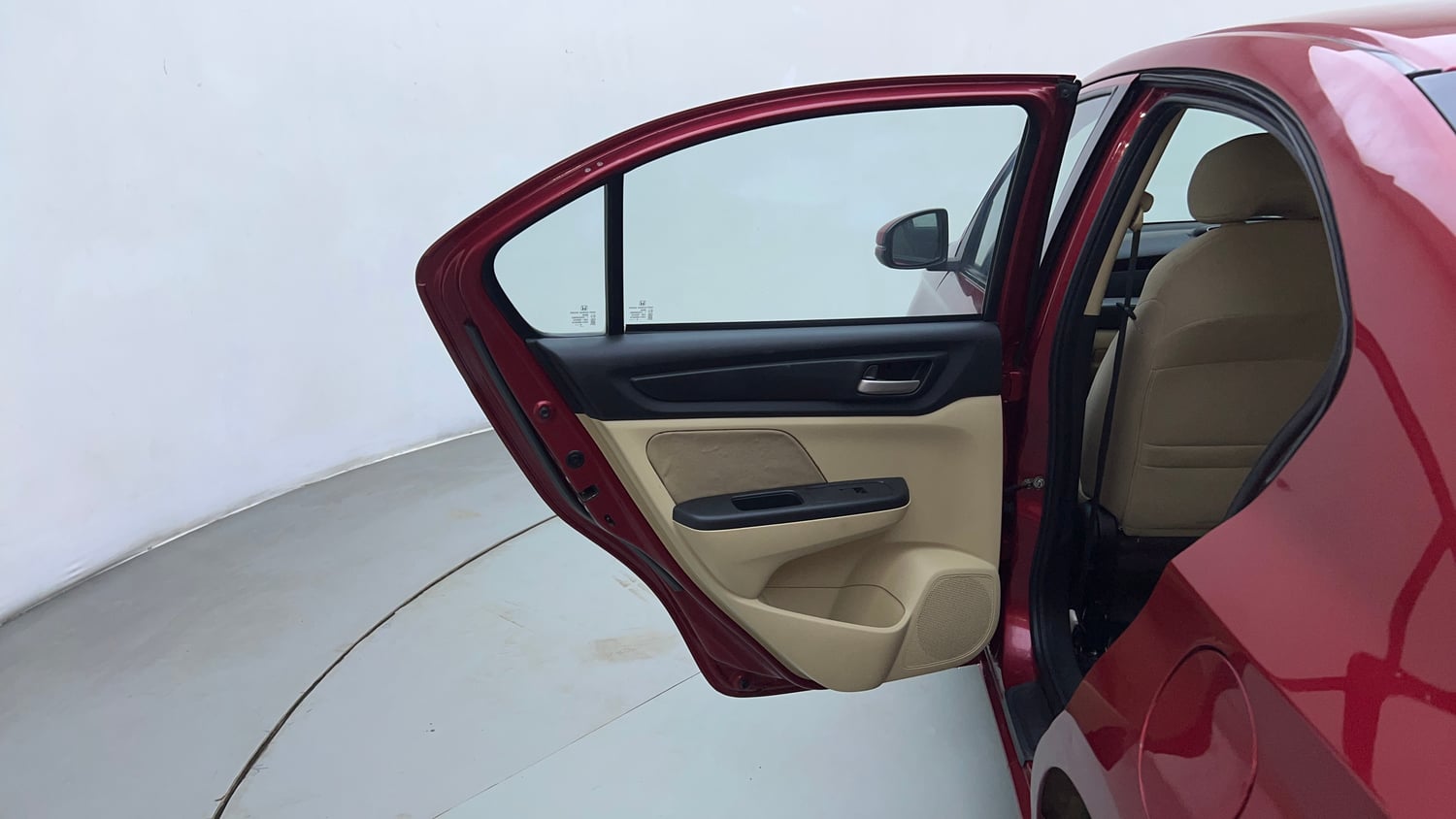 Used 2019 Honda Amaze 1.2 V CVT Petrol Petrol Automatic interior LEFT REAR DOOR OPEN VIEW