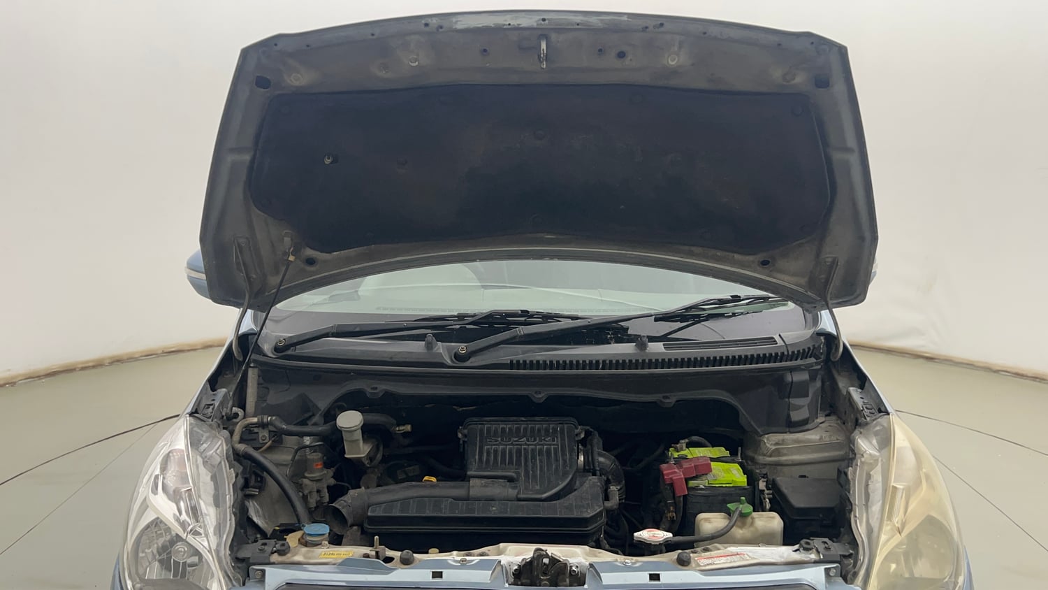 Used 2013 Maruti Suzuki Ertiga Vxi Petrol Manual engine ENGINE & BONNET OPEN FRONT VIEW