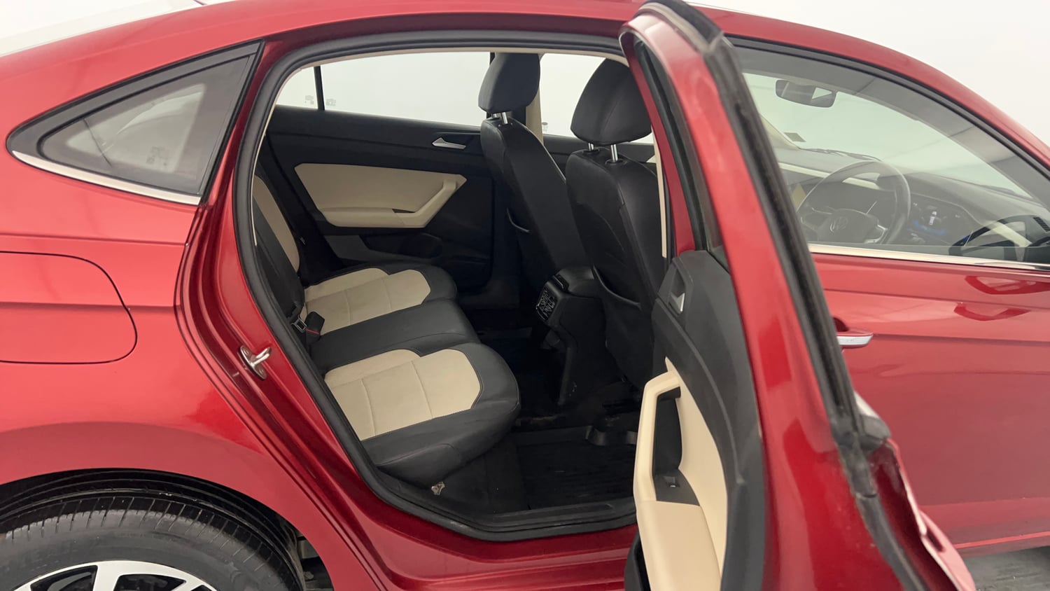 Used 2023 Volkswagen Virtus Topline 1.0 TSI MT Petrol Manual interior RIGHT SIDE REAR DOOR CABIN VIEW