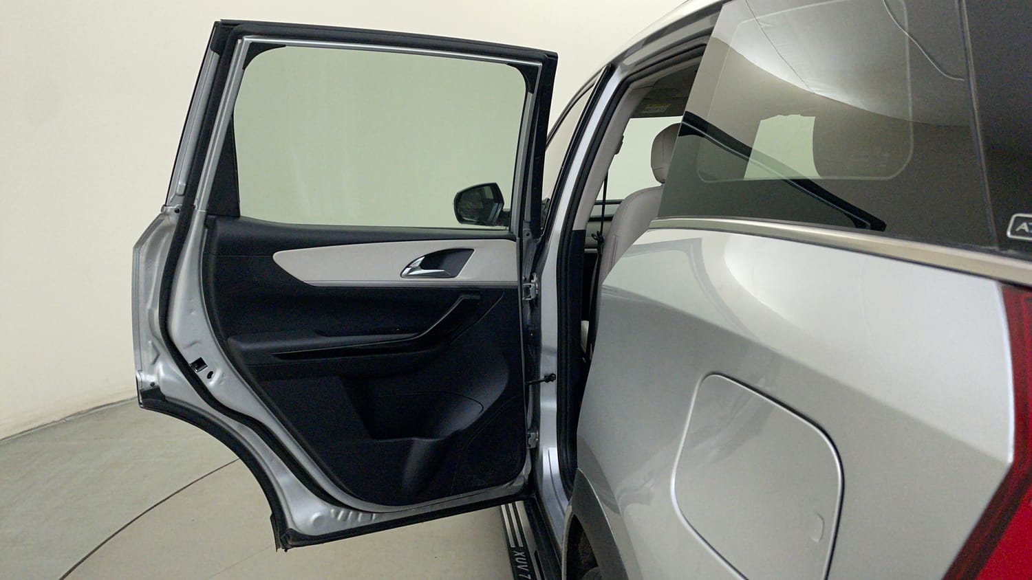Used 2025 Mahindra XUV700 AX7 Luxury Pack Petrol AT 7 STR Petrol Automatic interior LEFT REAR DOOR OPEN VIEW