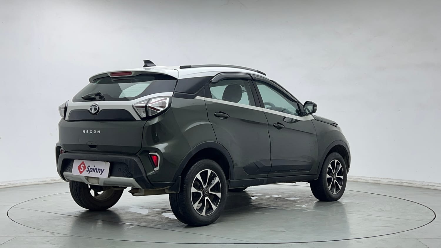 Used 2021 Tata Nexon XZ Plus Petrol Manual exterior RIGHT REAR CORNER VIEW
