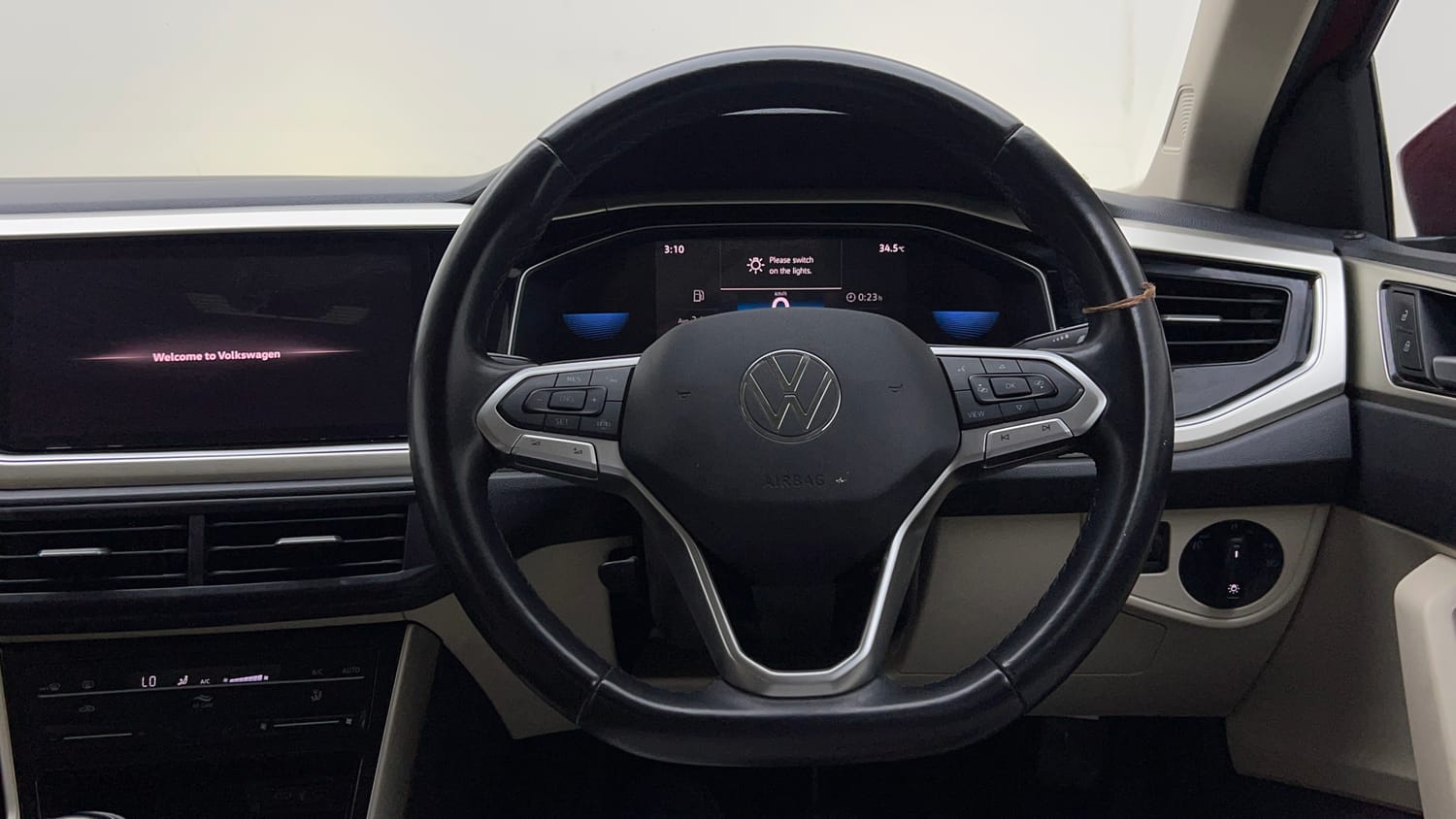 Used 2023 Volkswagen Virtus Topline 1.0 TSI MT Petrol Manual interior STEERING VIEW