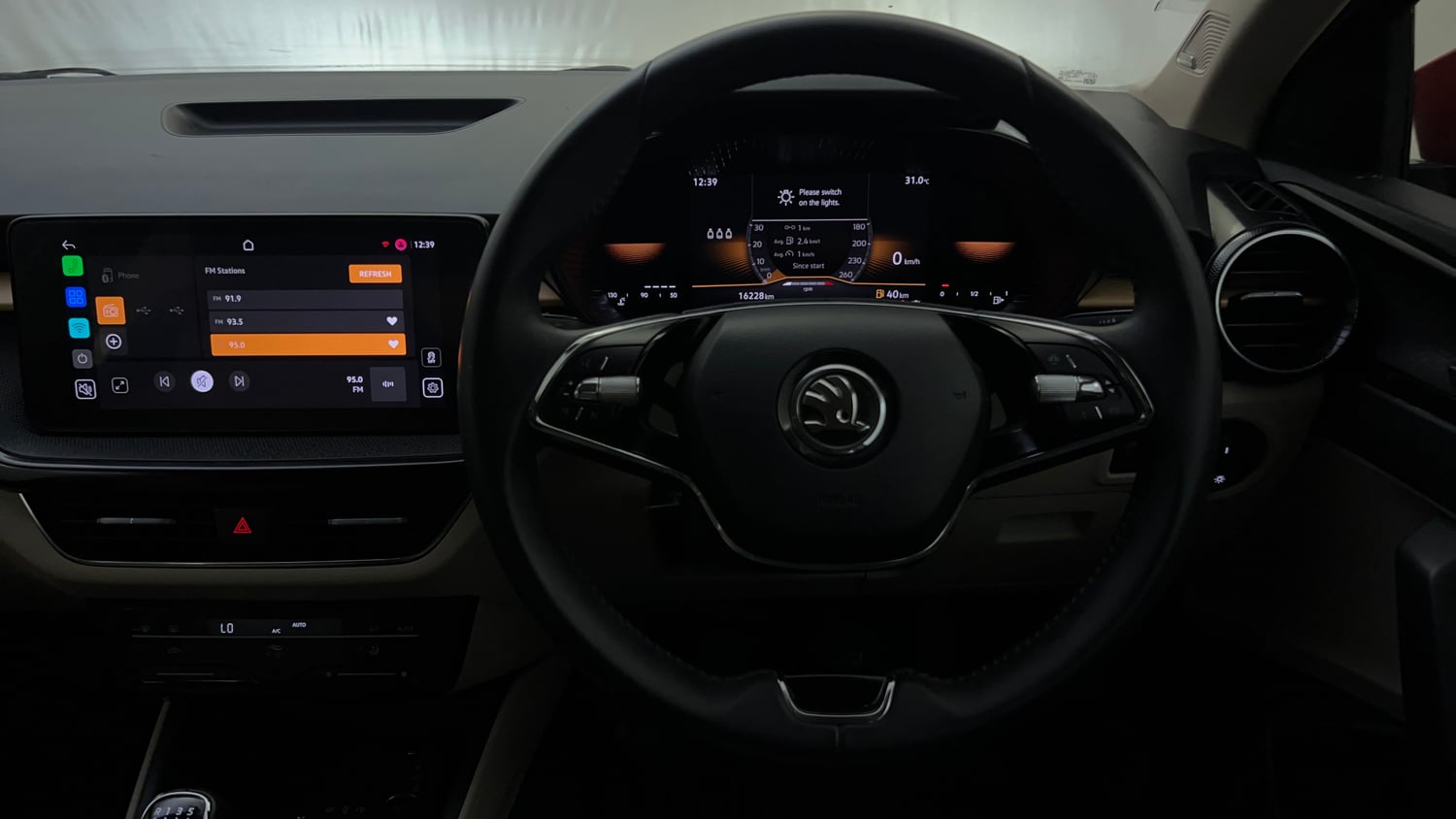 Used 2025 Skoda Slavia Prestige 1.0L TSI MT Petrol Manual interior STEERING VIEW