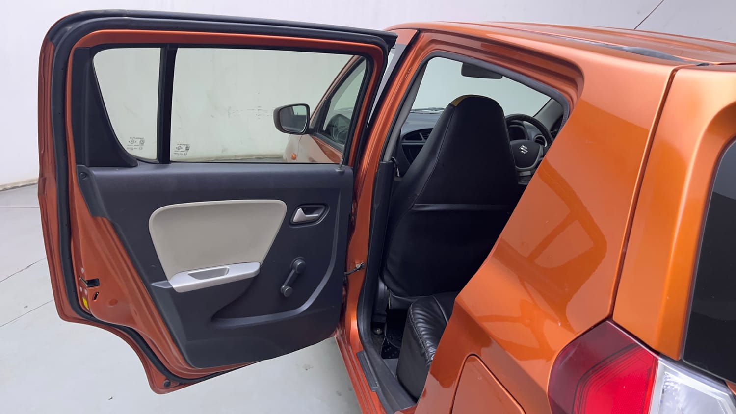Used 2015 Maruti Suzuki Alto K10 VXi AMT Petrol Automatic interior LEFT REAR DOOR OPEN VIEW