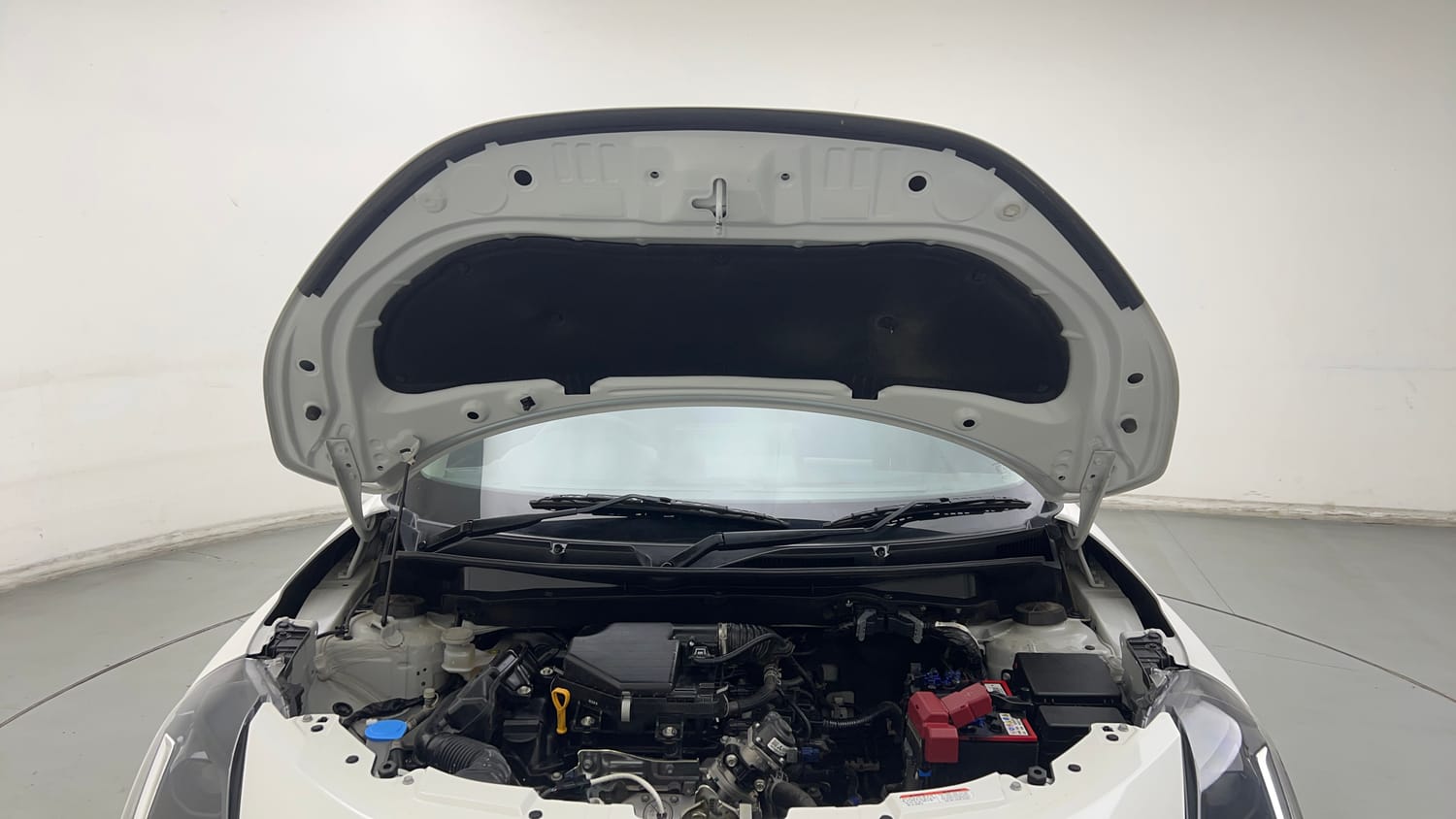 Used 2026 Maruti Suzuki Swift LXi Petrol Manual engine ENGINE & BONNET OPEN FRONT VIEW