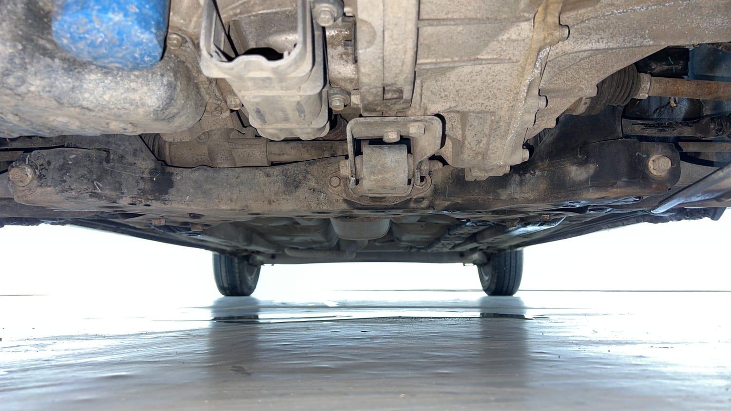 Used 2016 Hyundai Grand i10 Asta 1.2 Kappa VTVT Petrol Manual extra FRONT LEFT UNDERBODY VIEW