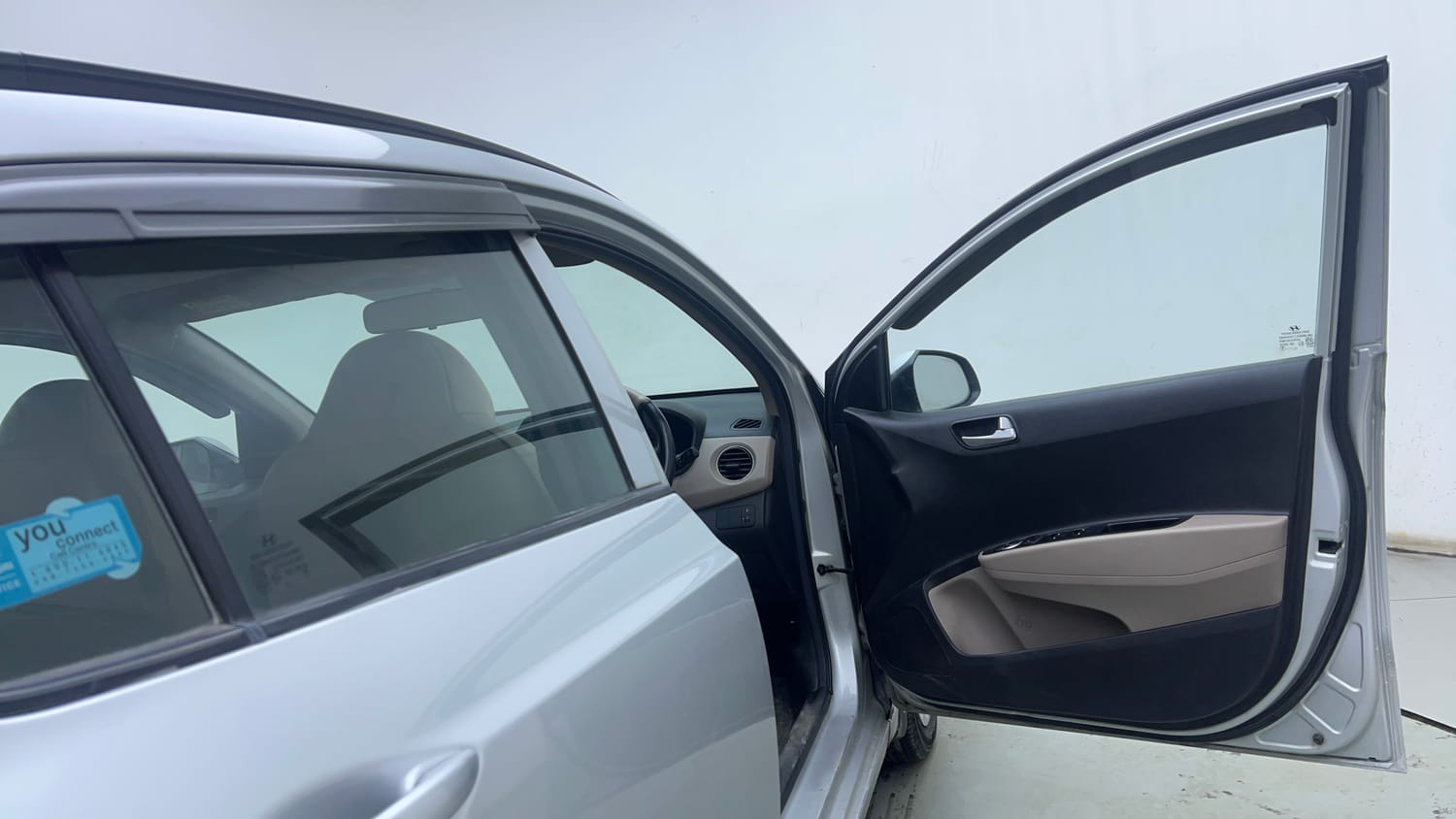 Used 2017 Hyundai Grand i10 Sportz 1.2 Kappa VTVT Petrol Manual interior RIGHT FRONT DOOR OPEN VIEW