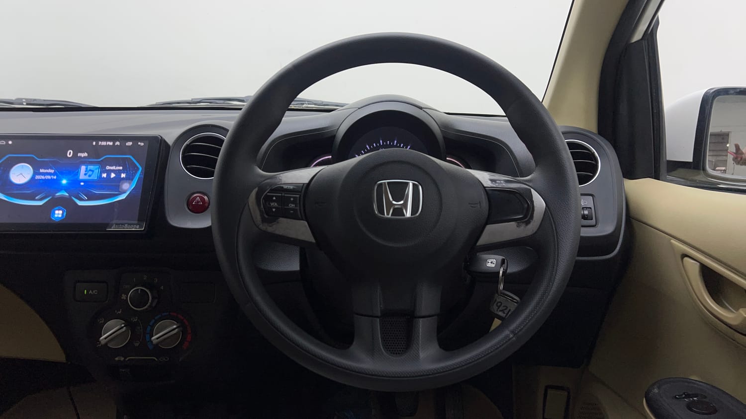 Used 2015 Honda Amaze 1.2 S i-VTEC Petrol Manual interior STEERING VIEW