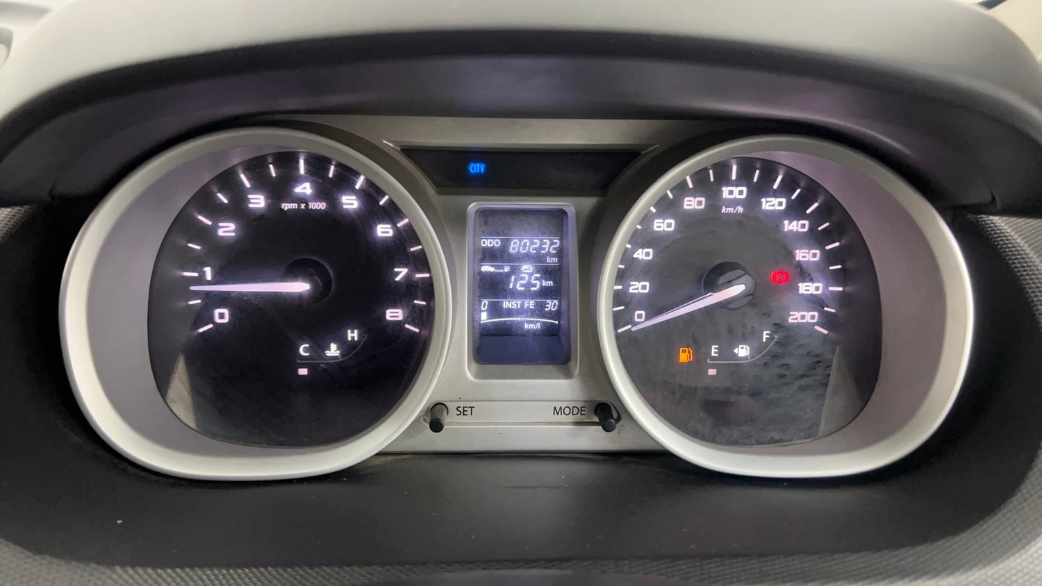 Used 2018 Tata Tigor Revotron XT Petrol + CNG (Outside Fitted) Cng Manual interior CLUSTERMETER VIEW