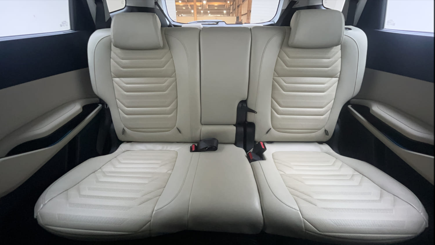 Used 2022 Kia Carens Luxury 1.4 Petrol 7 STR Petrol Manual interior REAR SEAT CONDITION VIEW