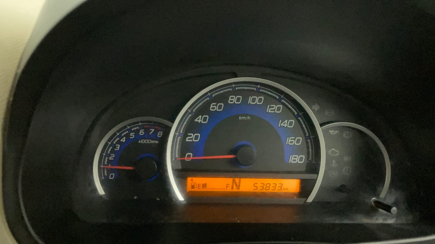 Used 2018 Maruti Suzuki Wagon R 1.0 VXI AMT Petrol Automatic interior CLUSTERMETER VIEW