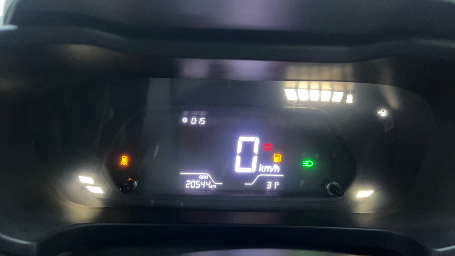 Used 2024 Tata Altroz XZ Plus (S) iCNG Cng Manual interior CLUSTERMETER VIEW