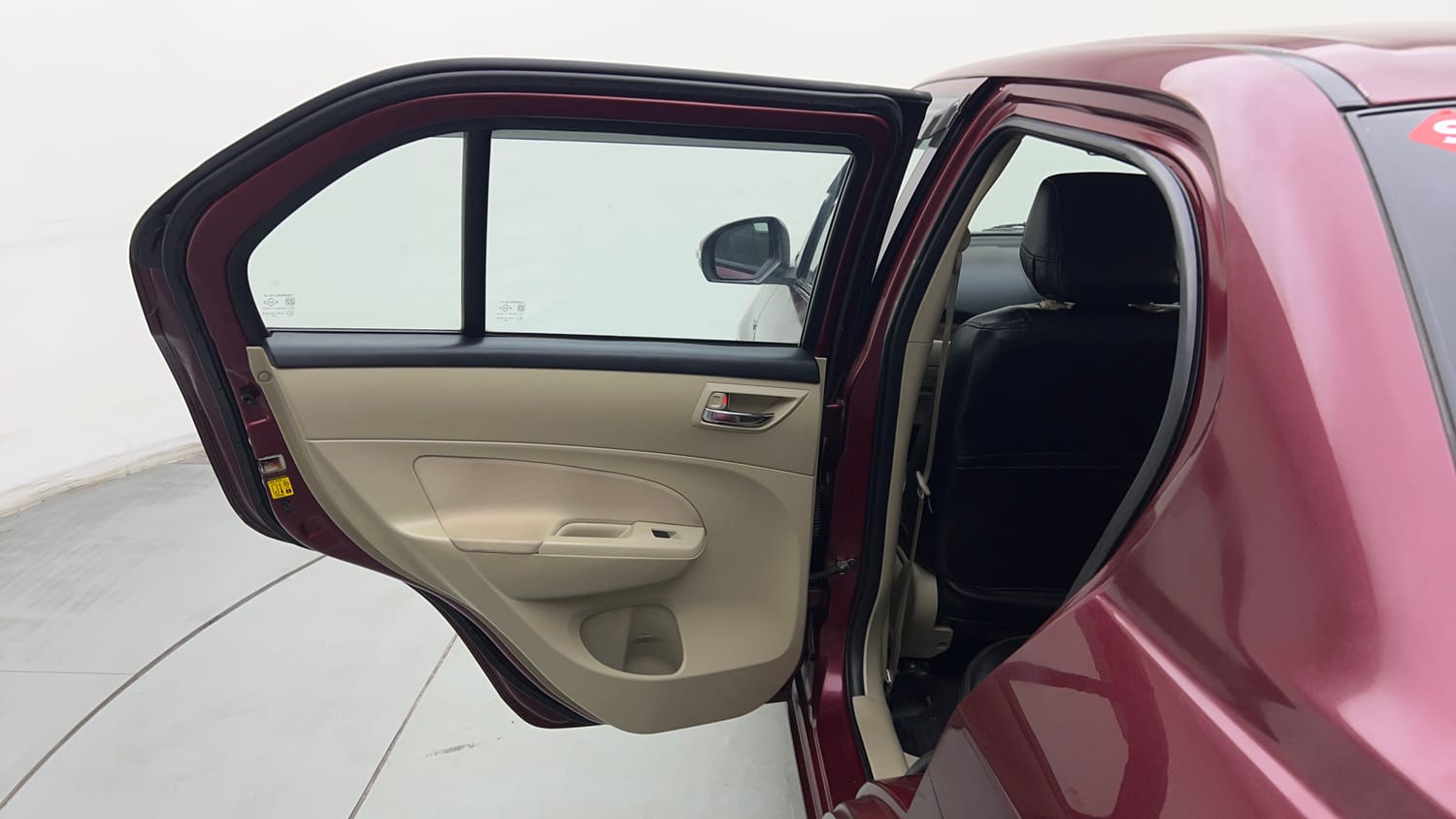 Used 2015 Maruti Suzuki Swift Dzire VXI Petrol Manual interior LEFT REAR DOOR OPEN VIEW