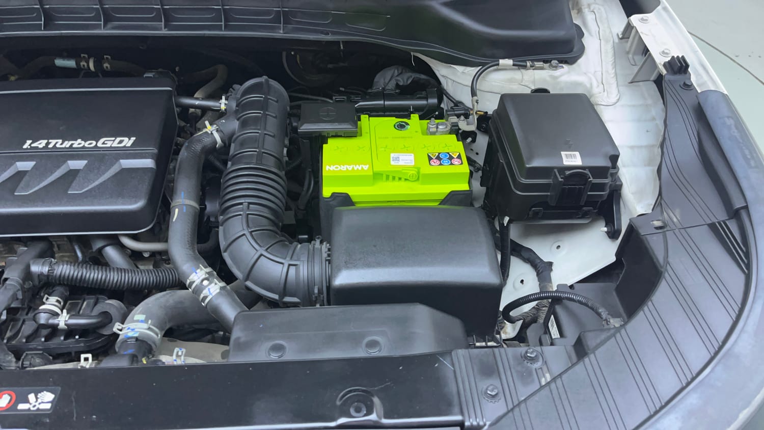 Used 2022 Kia Carens Luxury 1.4 Petrol 7 STR Petrol Manual engine ENGINE LEFT SIDE VIEW