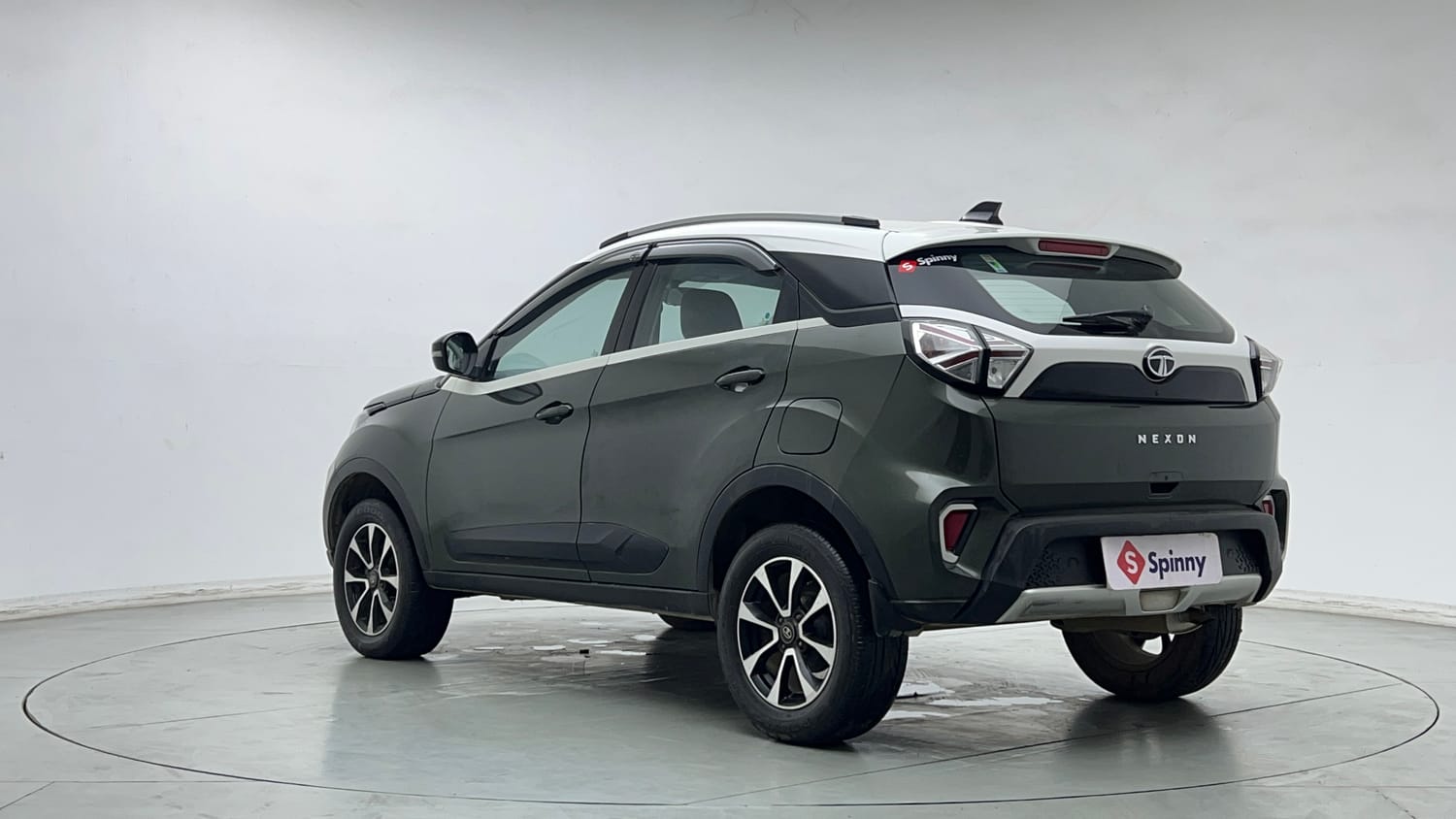 Used 2021 Tata Nexon XZ Plus Petrol Manual exterior LEFT REAR CORNER VIEW