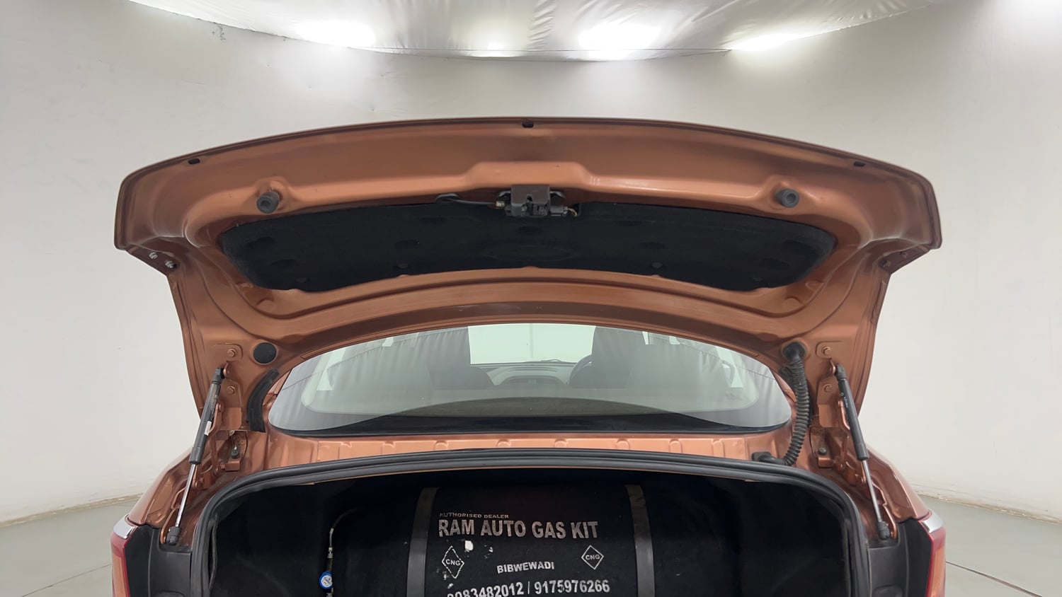 Used 2018 Tata Tigor Revotron XT Petrol + CNG (Outside Fitted) Cng Manual interior DICKY DOOR OPEN VIEW