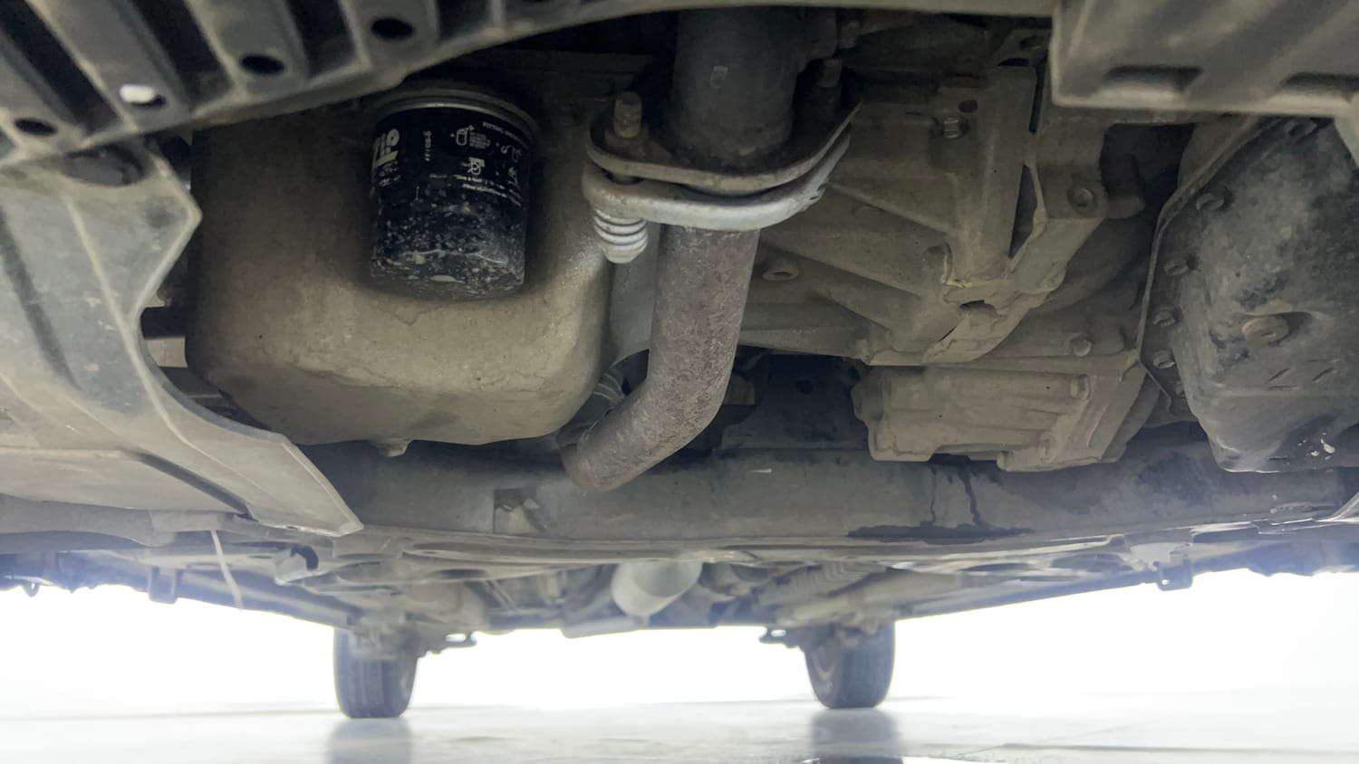 Used 2022 Maruti Suzuki Ciaz Zeta 1.5 AT Petrol Automatic extra FRONT LEFT UNDERBODY VIEW