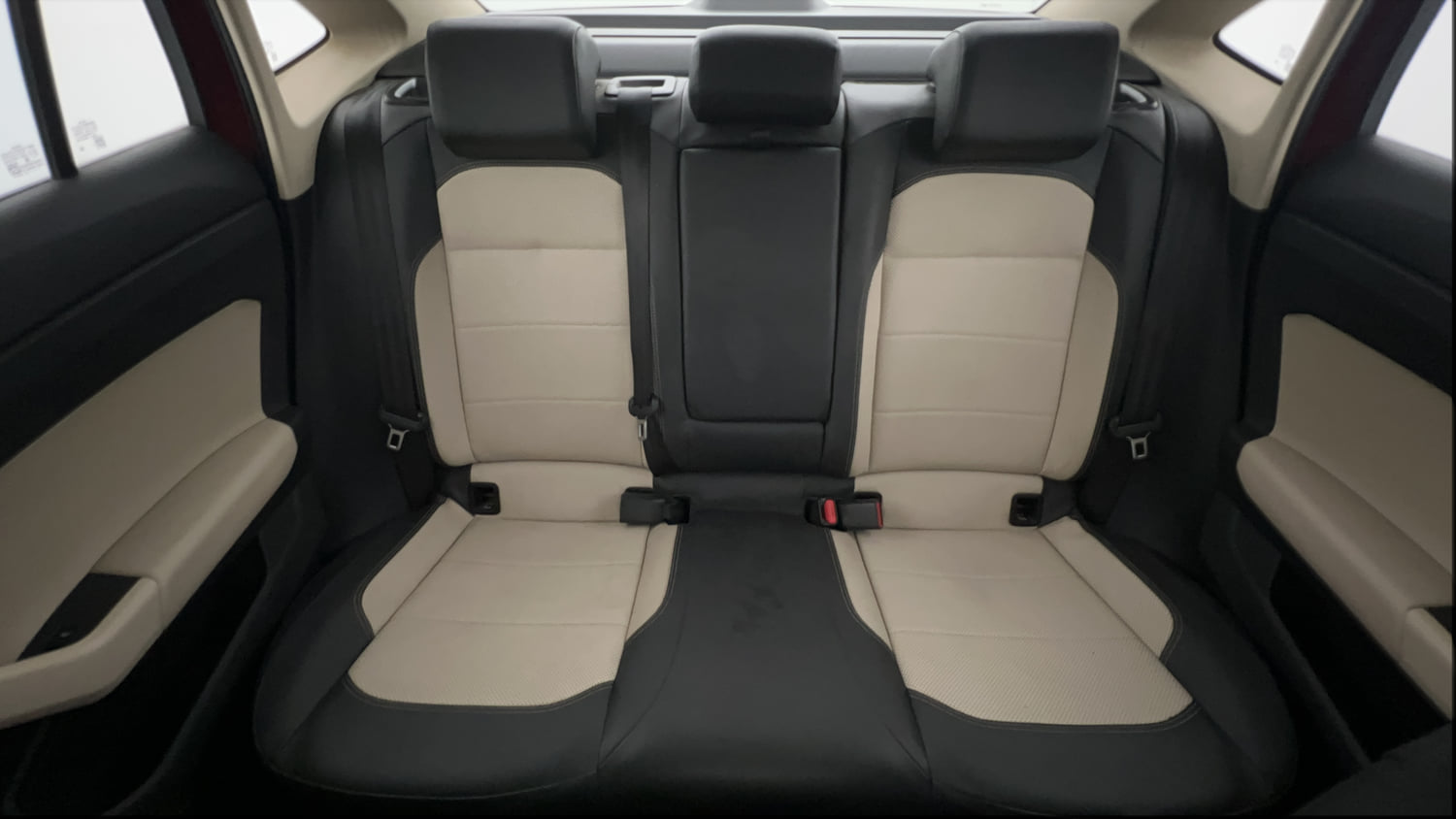 Used 2023 Volkswagen Virtus Topline 1.0 TSI MT Petrol Manual interior REAR SEAT CONDITION VIEW
