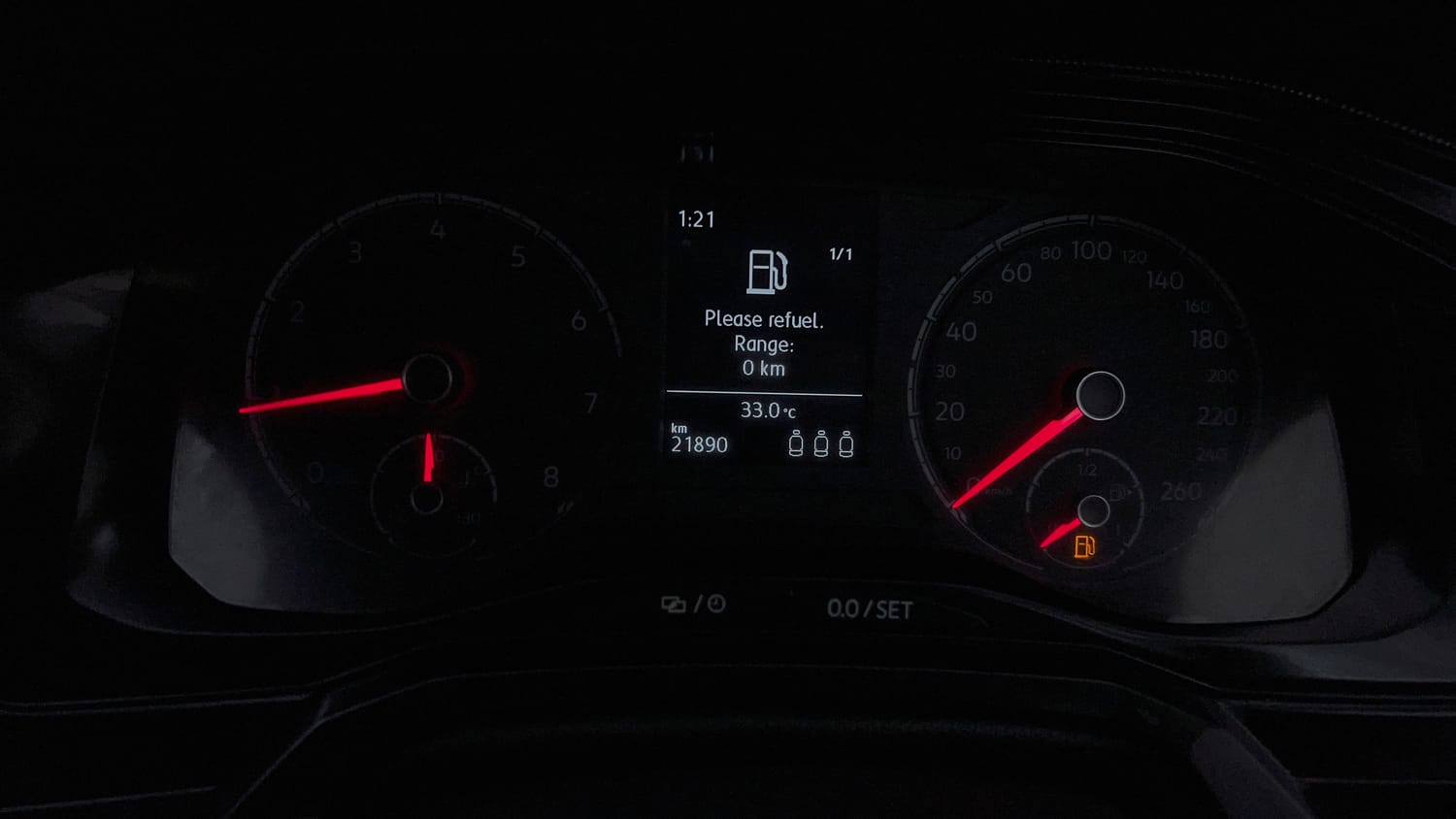 Used 2024 Volkswagen Virtus Comfortline 1.0 TSI MT Petrol Manual interior CLUSTERMETER VIEW