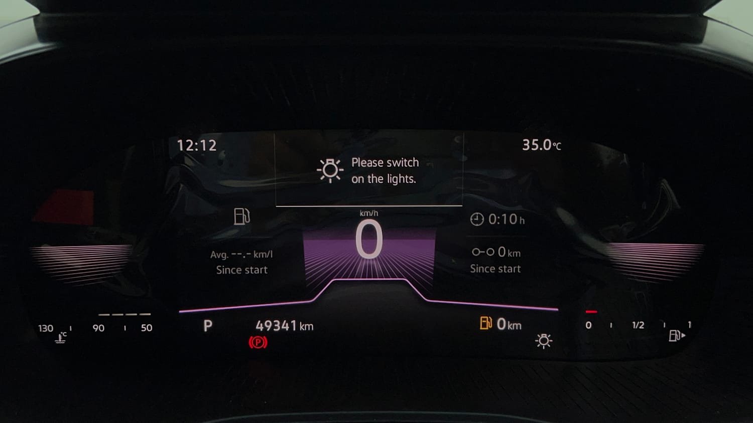 Used 2022 Skoda Slavia Style 1.0L TSI AT Petrol Automatic interior CLUSTERMETER VIEW