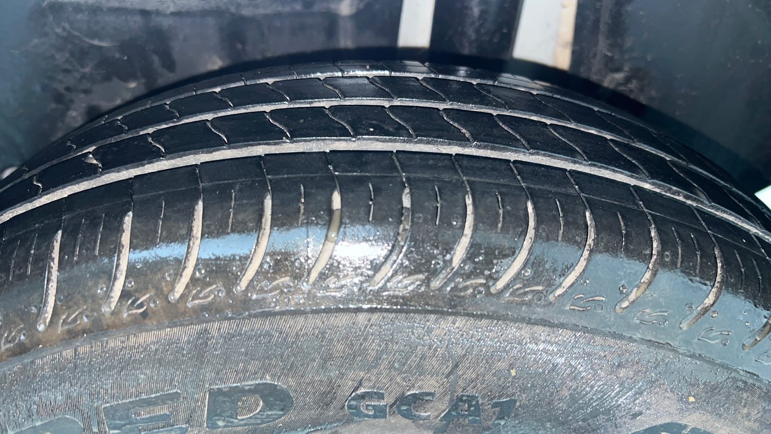 Used 2026 Maruti Suzuki Swift LXi Petrol Manual tyres LEFT REAR TYRE TREAD VIEW