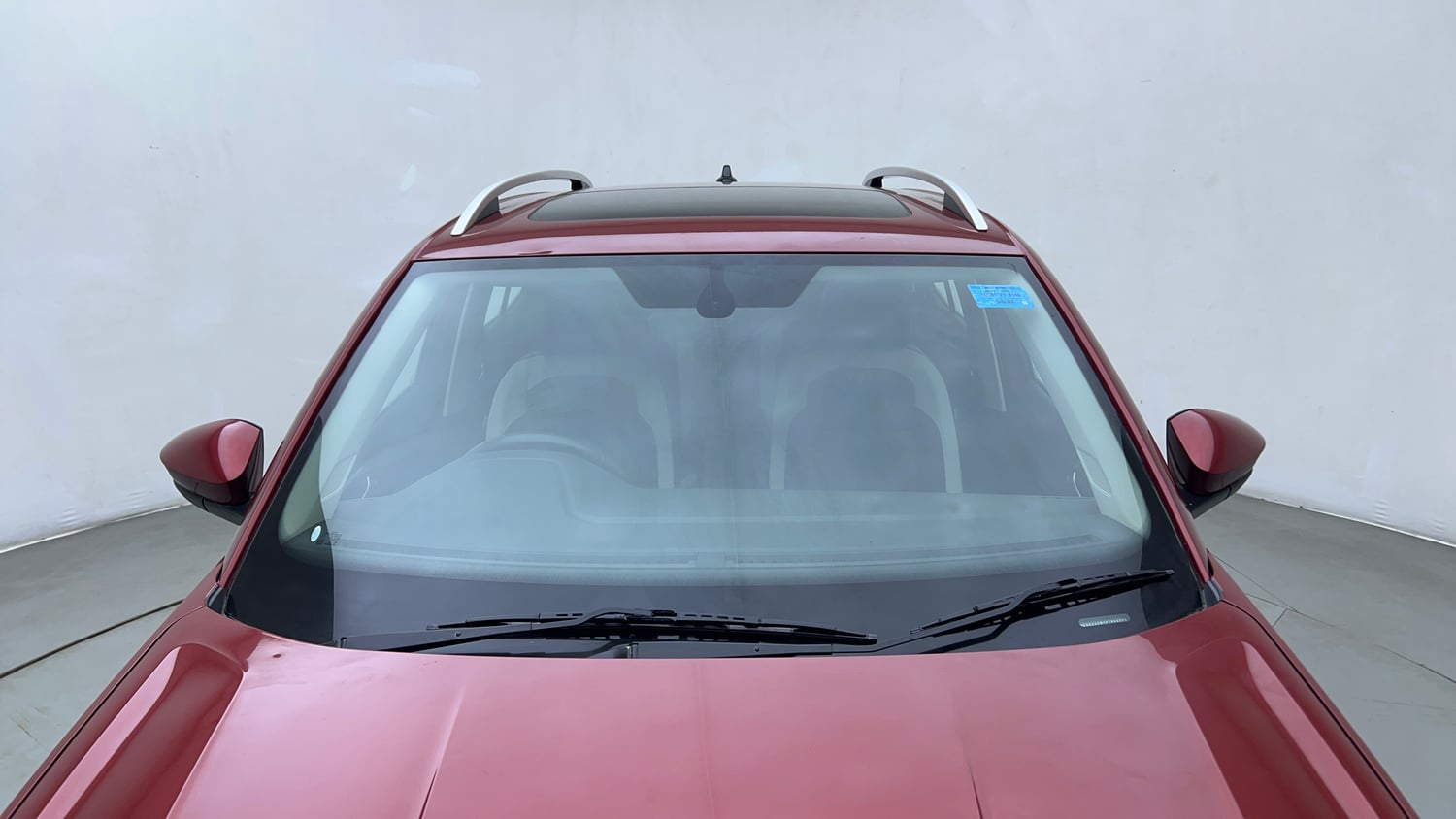 Used 2023 Volkswagen Taigun Topline 1.0 TSI AT Petrol Automatic exterior FRONT WINDSHIELD VIEW