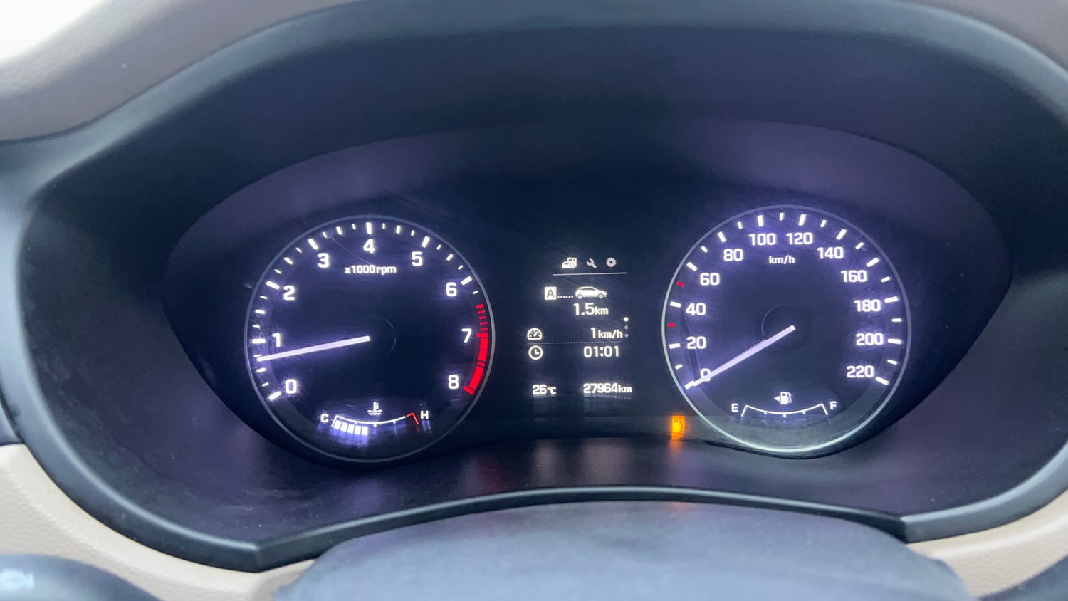 Used 2017 Hyundai Elite i20 Asta 1.2 (O) Petrol Manual interior CLUSTERMETER VIEW