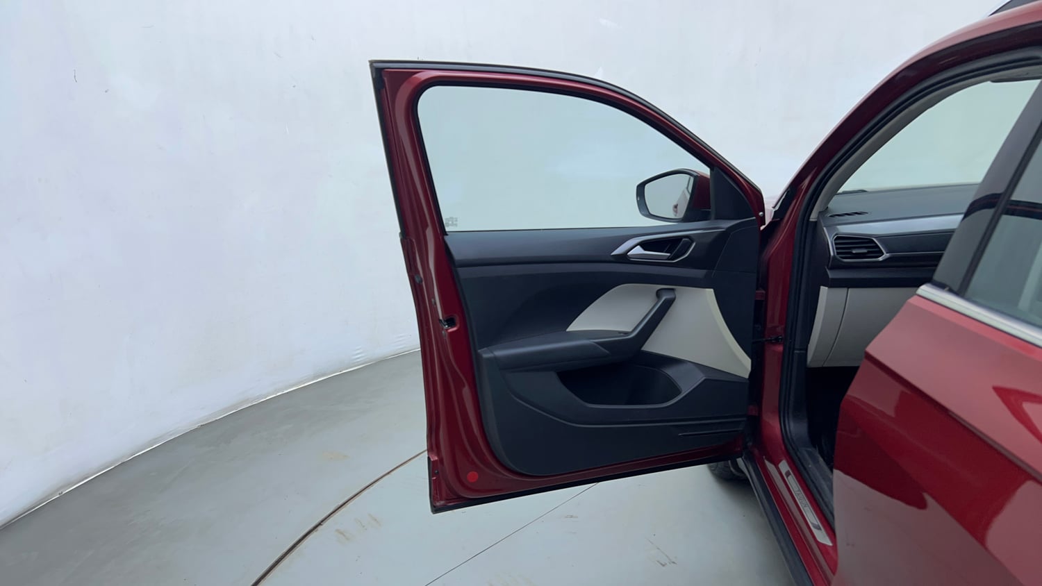 Used 2023 Volkswagen Taigun Topline 1.0 TSI AT Petrol Automatic interior LEFT FRONT DOOR OPEN VIEW