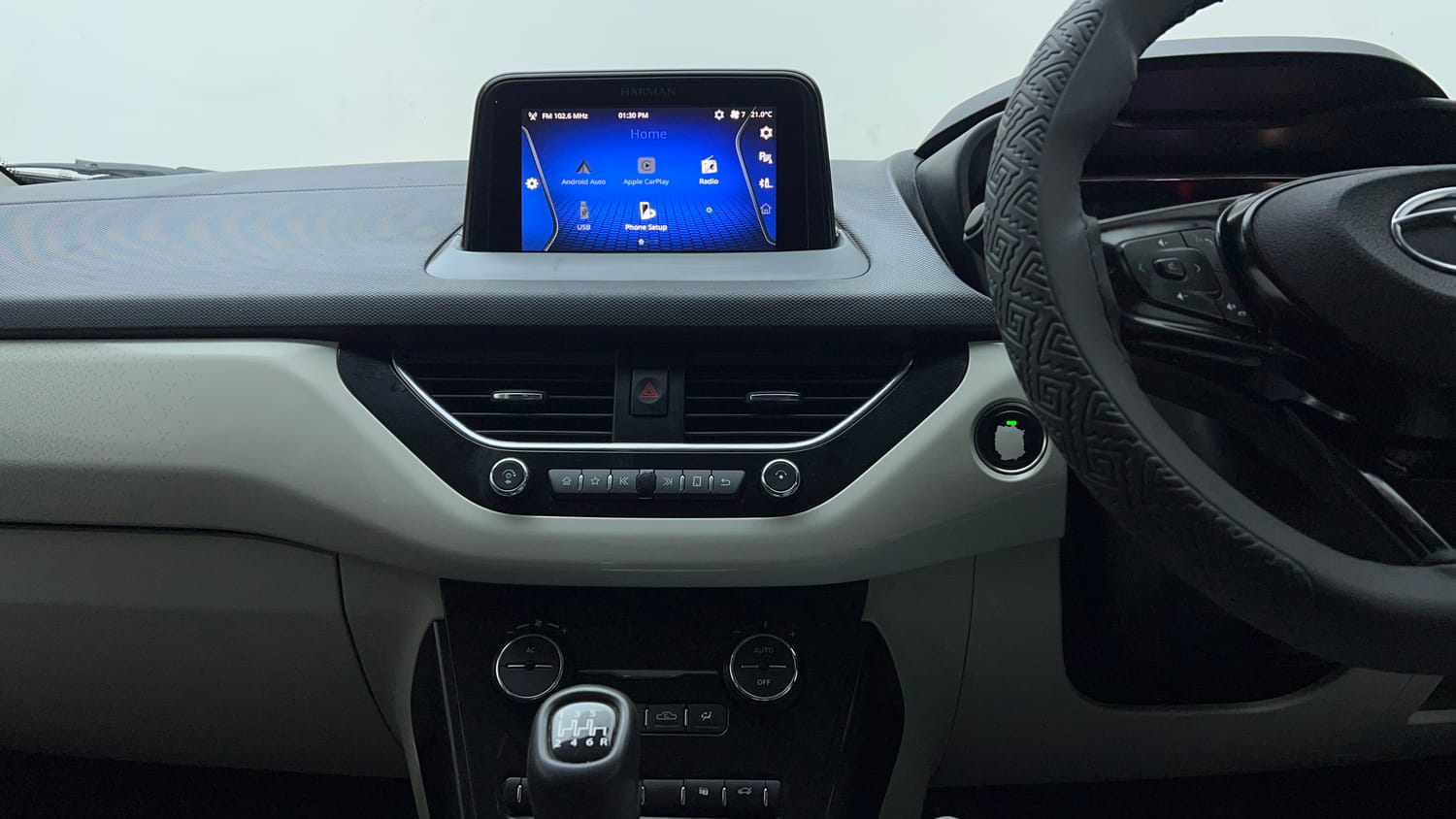 Used 2021 Tata Nexon XZ Plus Petrol Manual interior MUSIC SYSTEM & AC CONTROL VIEW