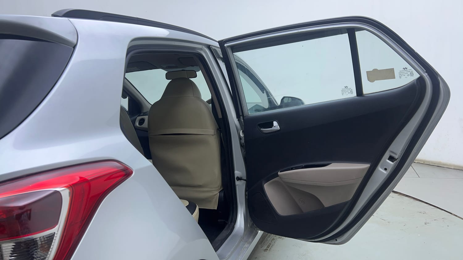 Used 2017 Hyundai Grand i10 Sportz 1.2 Kappa VTVT Petrol Manual interior RIGHT REAR DOOR OPEN VIEW