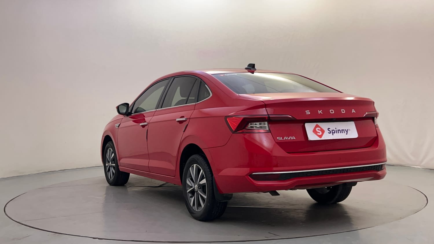 Used 2025 Skoda Slavia Prestige 1.0L TSI MT Petrol Manual exterior LEFT REAR CORNER VIEW