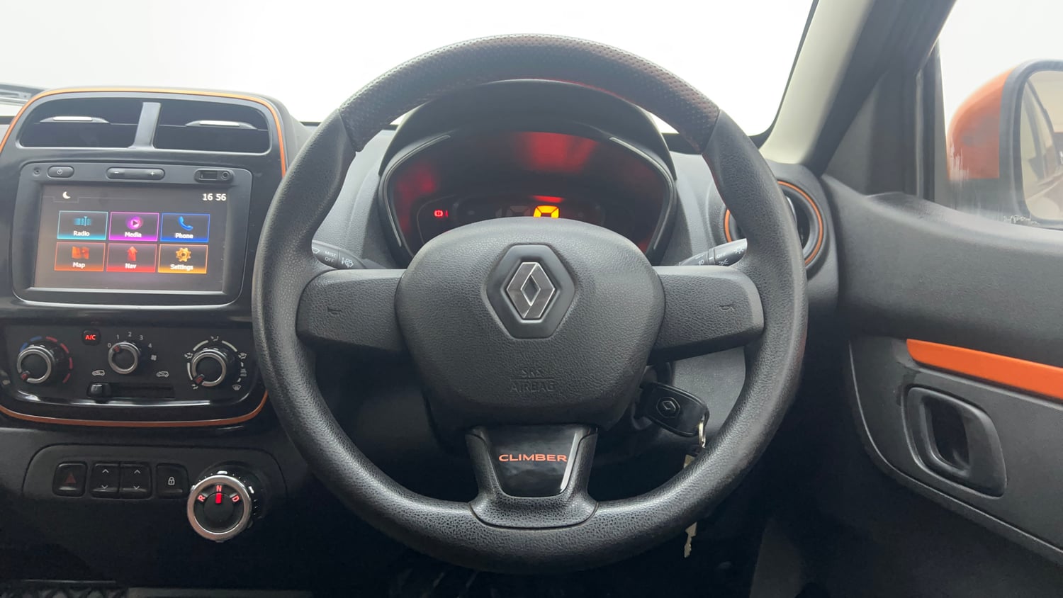 Used 2017 Renault Kwid CLIMBER 1.0 AMT Petrol Automatic interior STEERING VIEW