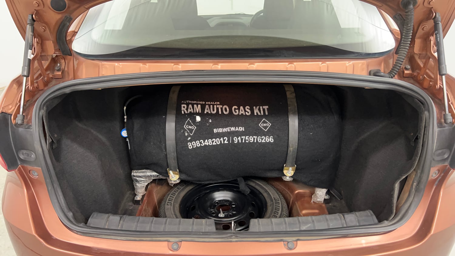 Used 2018 Tata Tigor Revotron XT Petrol + CNG (Outside Fitted) Cng Manual interior DICKY INSIDE VIEW
