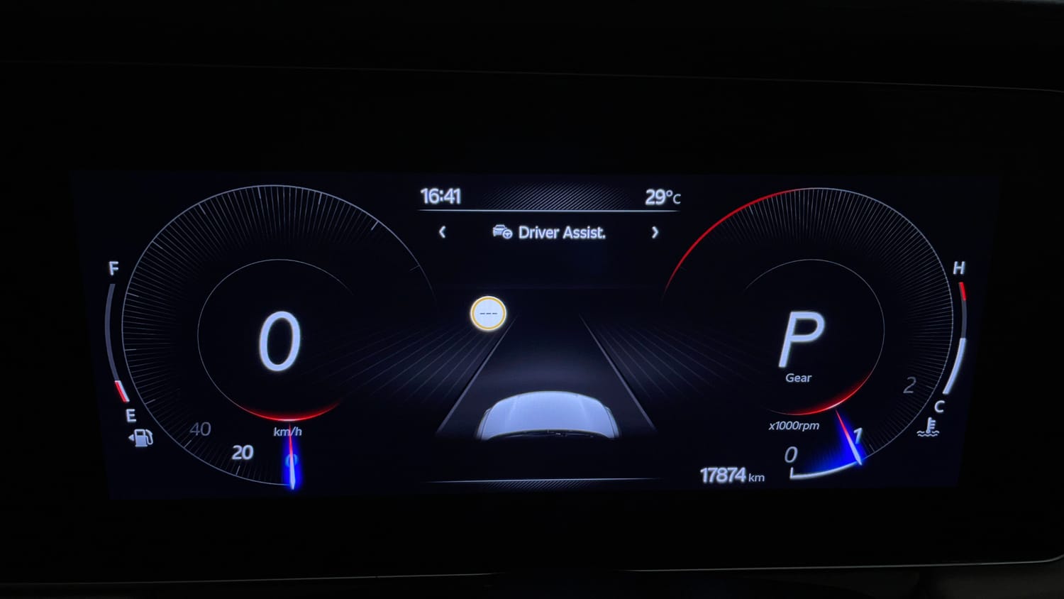 Used 2025 Mahindra XUV700 AX7 Luxury Pack Petrol AT 7 STR Petrol Automatic interior CLUSTERMETER VIEW