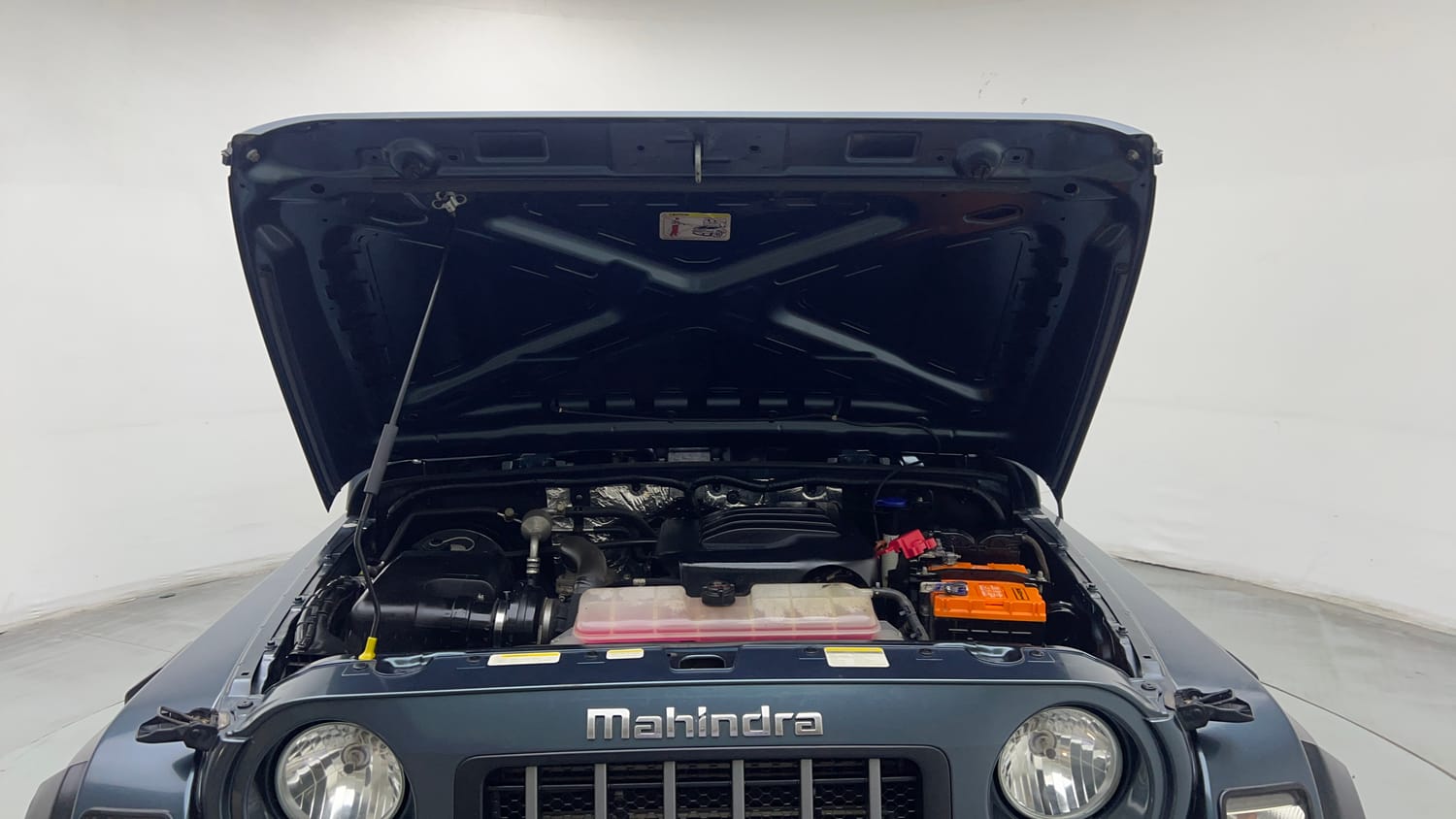 Used 2022 mahindra Thar LX Hard Top Petrol AT 4WD Petrol Automatic engine ENGINE & BONNET OPEN FRONT VIEW