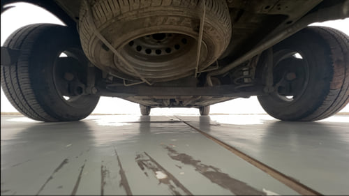 Used 2019 Datsun Go Plus T(O) Petrol Manual extra REAR UNDERBODY VIEW (TAKEN FROM REAR)