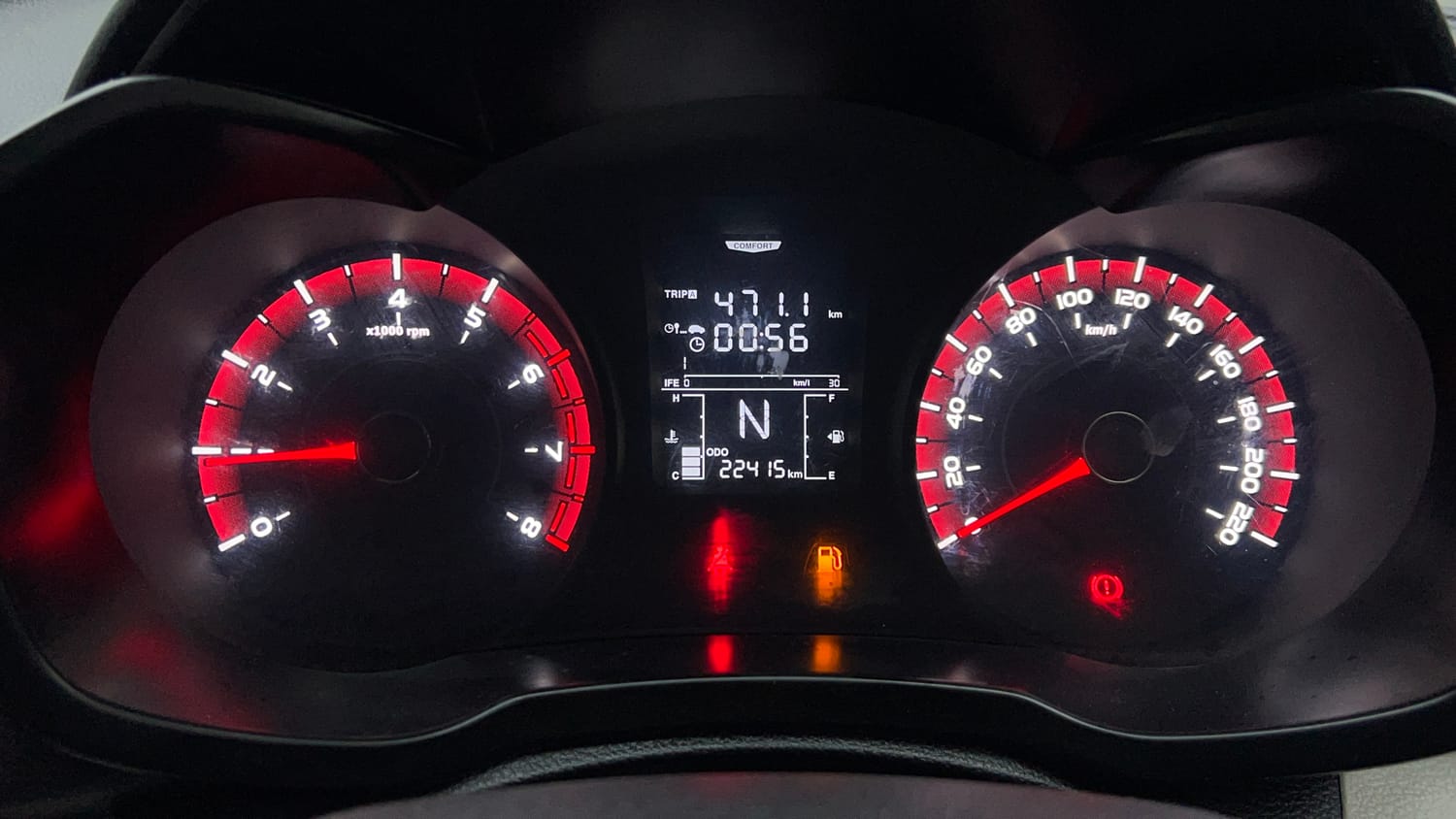 Used 2020 Mahindra XUV 300 1.2 W6 Petrol Manual interior CLUSTERMETER VIEW