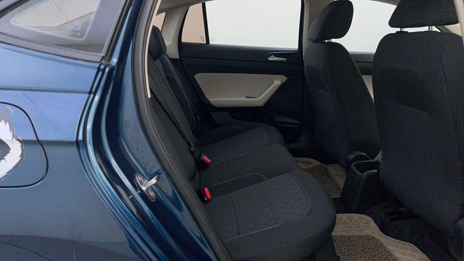 Used 2024 Volkswagen Virtus Comfortline 1.0 TSI MT Petrol Manual interior RIGHT SIDE REAR DOOR CABIN VIEW