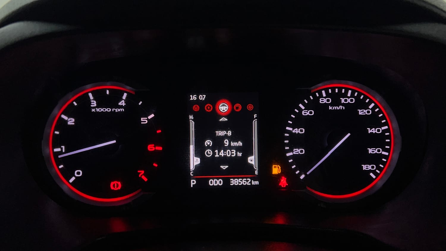 Used 2022 mahindra Thar LX Hard Top Petrol AT 4WD Petrol Automatic interior CLUSTERMETER VIEW