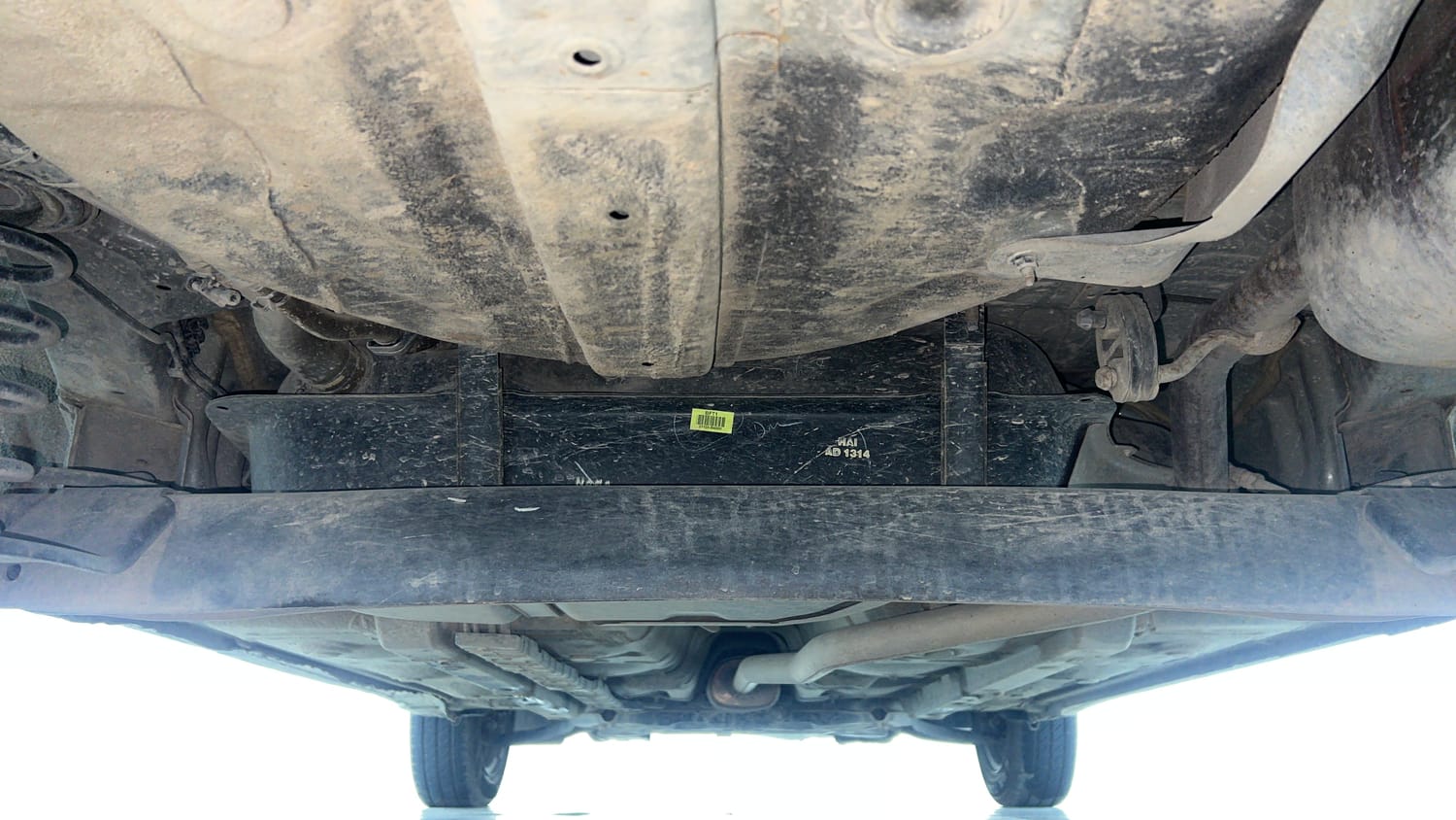 Used 2018 Hyundai Grand i10 Magna 1.2 Kappa VTVT Petrol Manual extra REAR UNDERBODY VIEW (TAKEN FROM REAR)