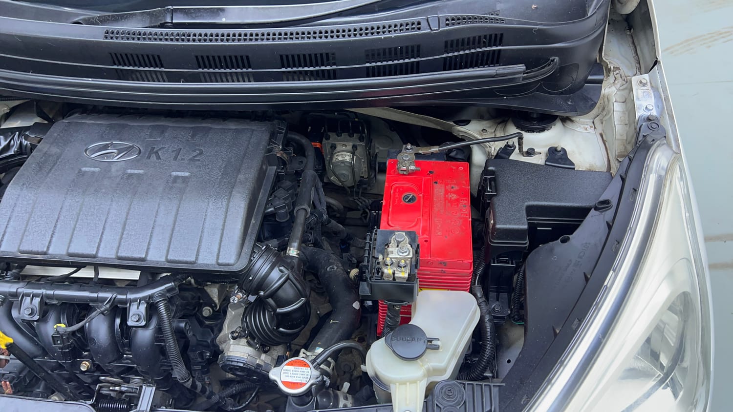 Used 2016 Hyundai Grand i10 Asta 1.2 Kappa VTVT Petrol Manual engine ENGINE LEFT SIDE VIEW