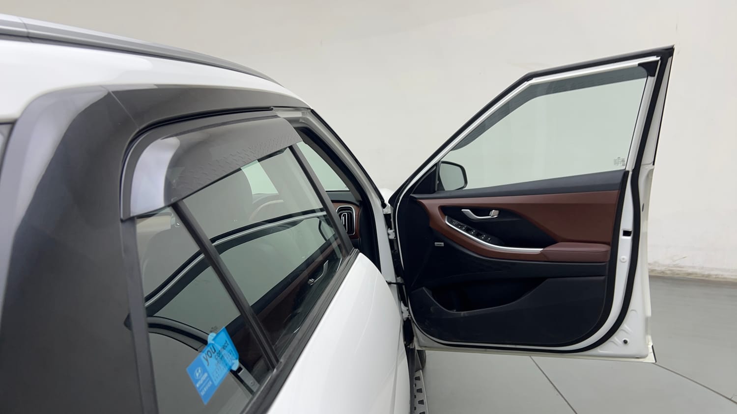 Used 2021 Hyundai Alcazar Signature (O) 6 STR 2.0 Petrol AT Petrol Automatic interior RIGHT FRONT DOOR OPEN VIEW