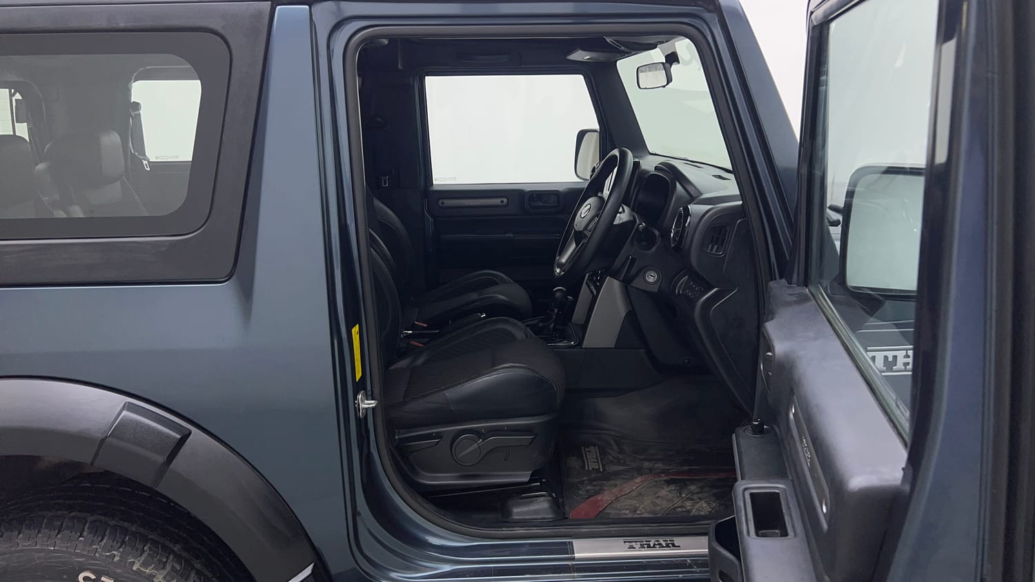 Used 2022 mahindra Thar LX Hard Top Petrol AT 4WD Petrol Automatic interior RIGHT SIDE FRONT DOOR CABIN VIEW