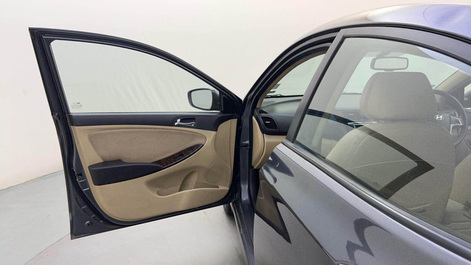 Used 2013 Hyundai Verna Fluidic 1.6 VTVT SX Petrol Manual interior LEFT FRONT DOOR OPEN VIEW